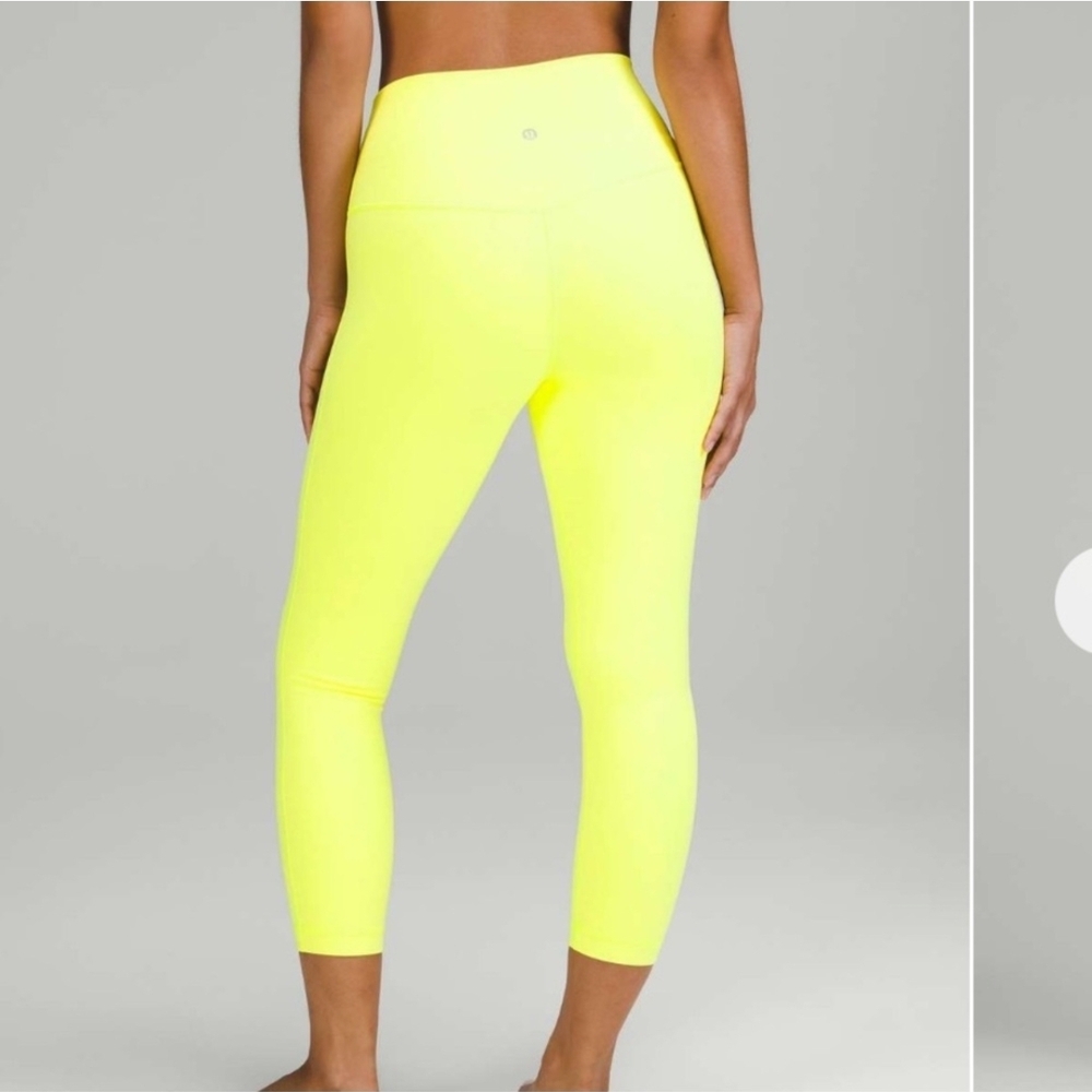 lululemon athletica Neon Yellow Leggings